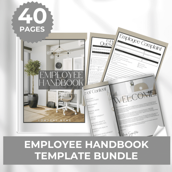 Employee Handbooks with HR Forms - Gray