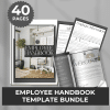 Employee Handbooks with HR Forms - Monochromic