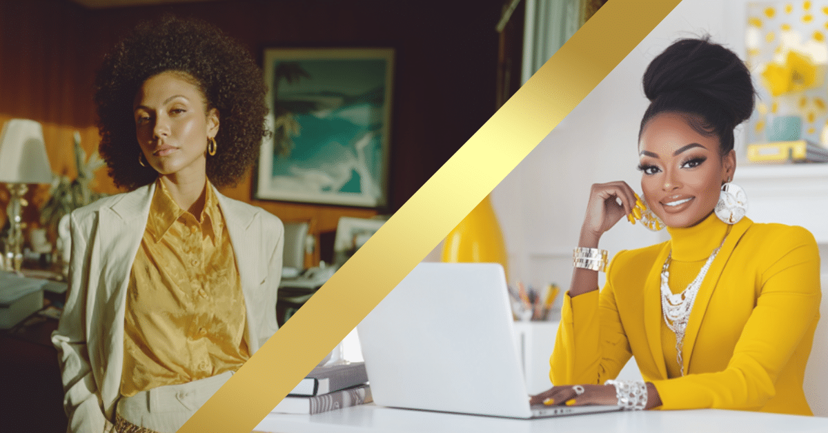 Split image of two Black women representing rebuilding life and business, showing the reality of building freedom after exile through disciplined decisions, quiet work, structural repair, and reclaiming ownership after disruption, loss, and forced restarts.